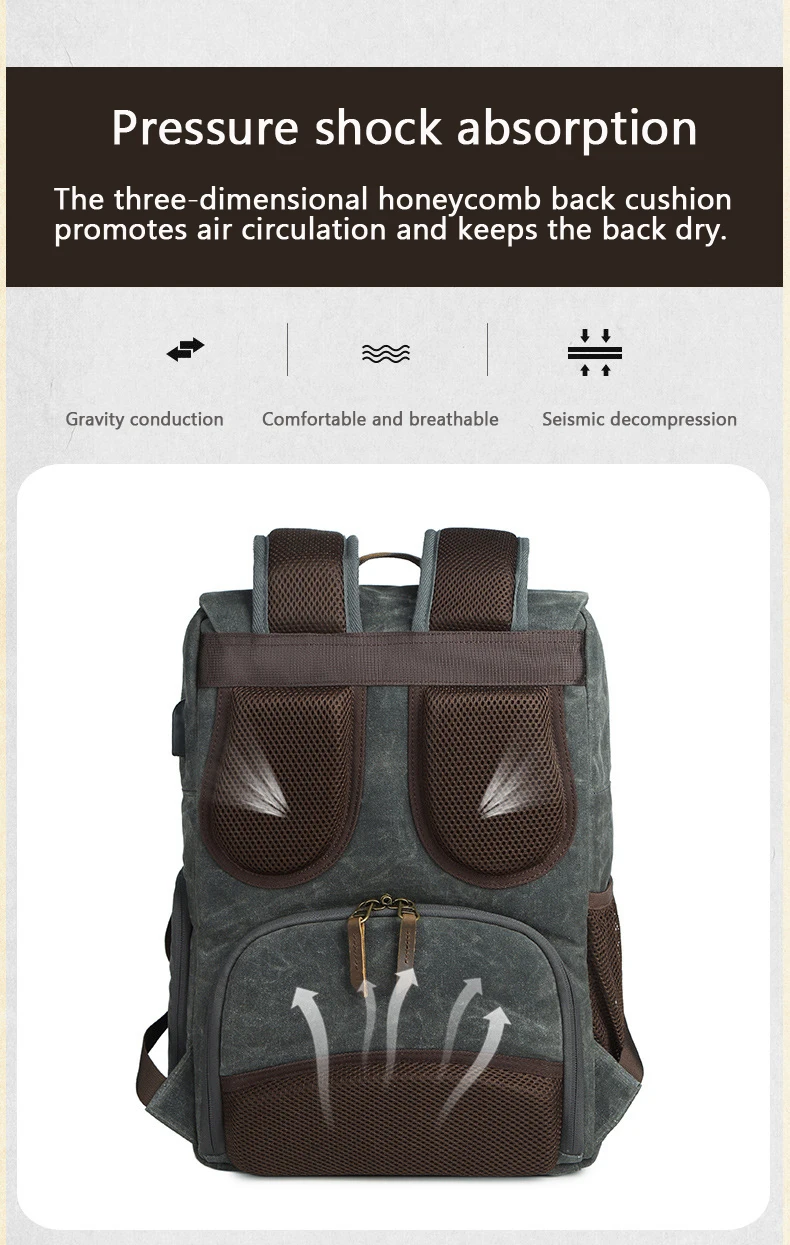 Carrying System of Waterproof Camera Backpack