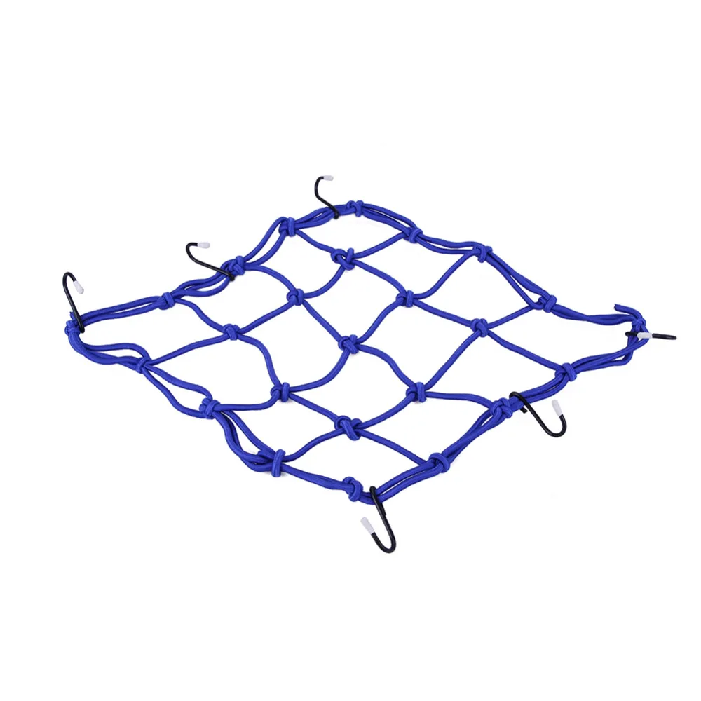 Мотоцикл чистая велосипед Мотоцикл Скутер 6 Крючки удерживайте нажатой кнопку топливного бака Чемодан грузовой сетка-банджи сетчатый мешок для хранения и переноски сумка шлем 30*30 см