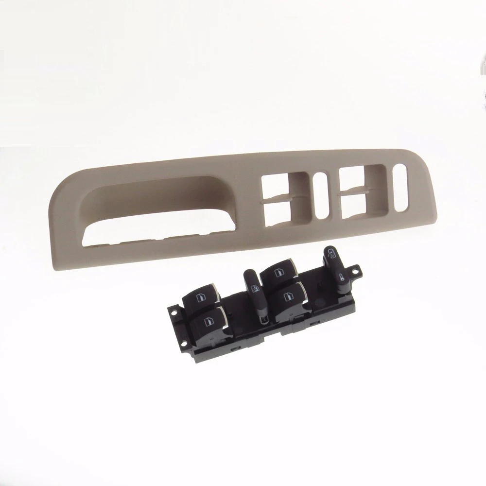 TUKE OEM Switch Box + Chrome Fenetre Du Pilote Maitre Commutateurs Pour VW Passat B5 Bora Golf Mk4 Superbe 3BD959857 3B1867171E|oem switch|golf