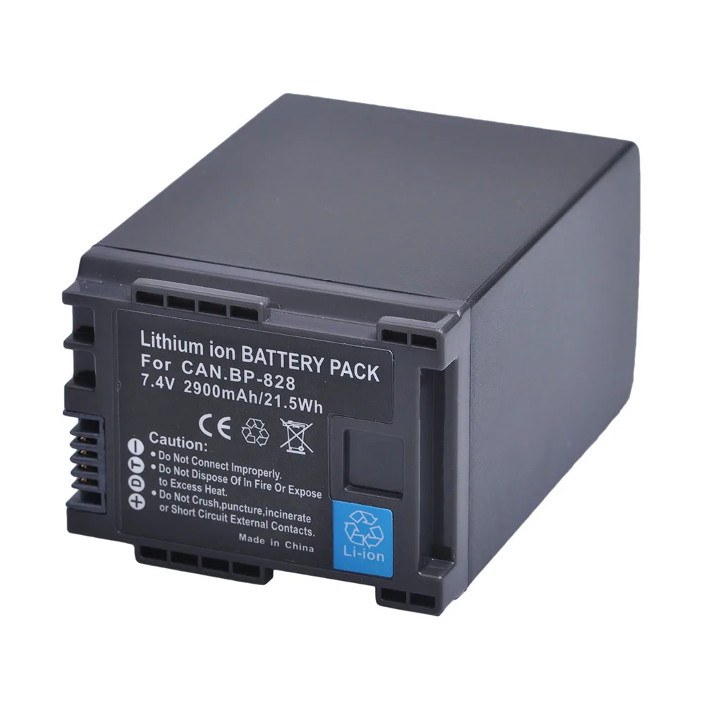 1pc 2900mAH BP 828 BP 828 BP828 Li ion Battery for Canon HFM300 HFM30 ...