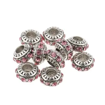 

10Pcs/Pack Hair Tube Beads Dreadlocks Beads Hair Braiding Jewelry Hair Decoration Accessories for Hair Extensions