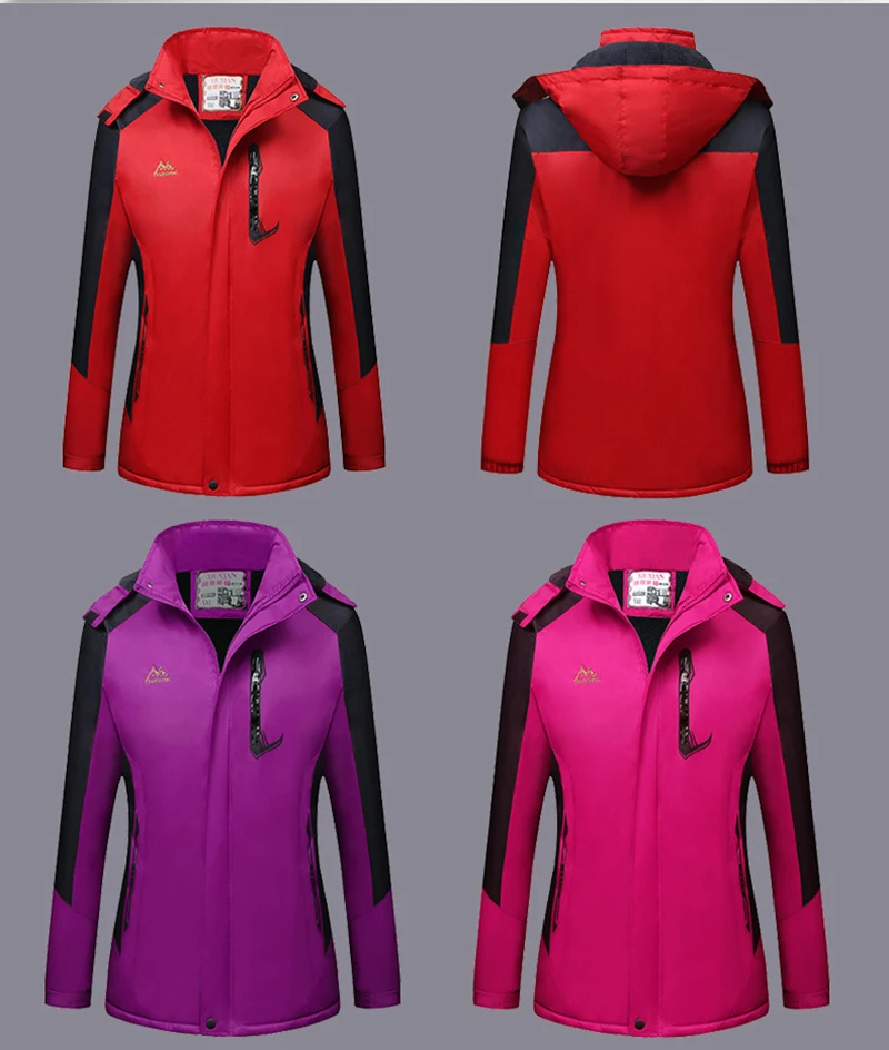 Hiking Down Jacket Couple Wear Snow Men Women Ski Suit Skiing Snowboard Costume Hooded Outdoor Climbing Cycling Fishing Jackets (25)