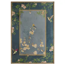 Китайский ковер для гостиной, современный и простой художественный ковер для кабинета, спальни, прикроватный столик, напольный коврик