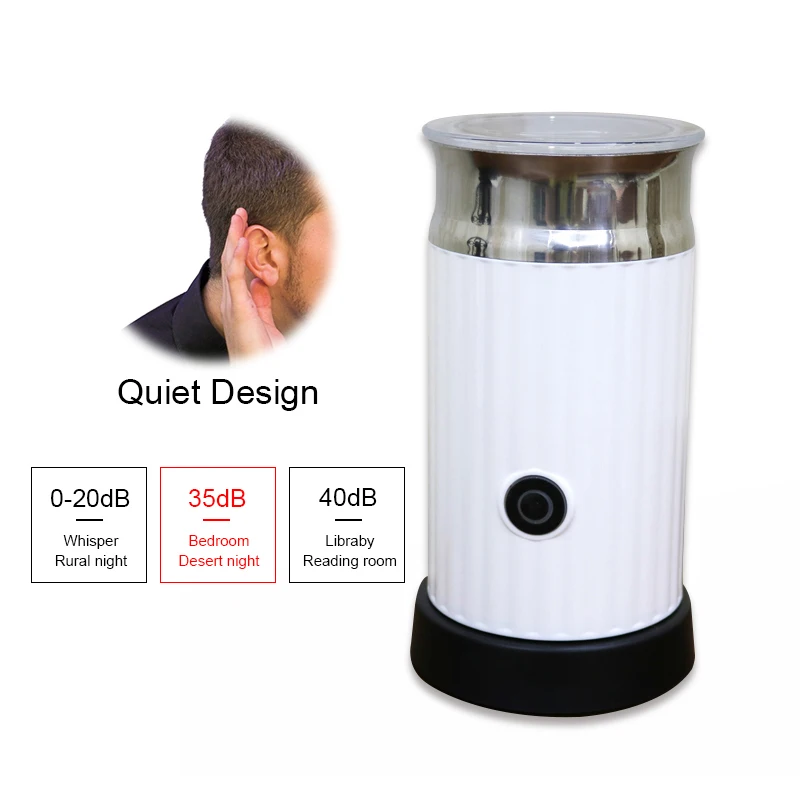  Automatic Milk Frother With Stainless Steel Container For Soft Foam Cappuccino Electric Coffee Mach