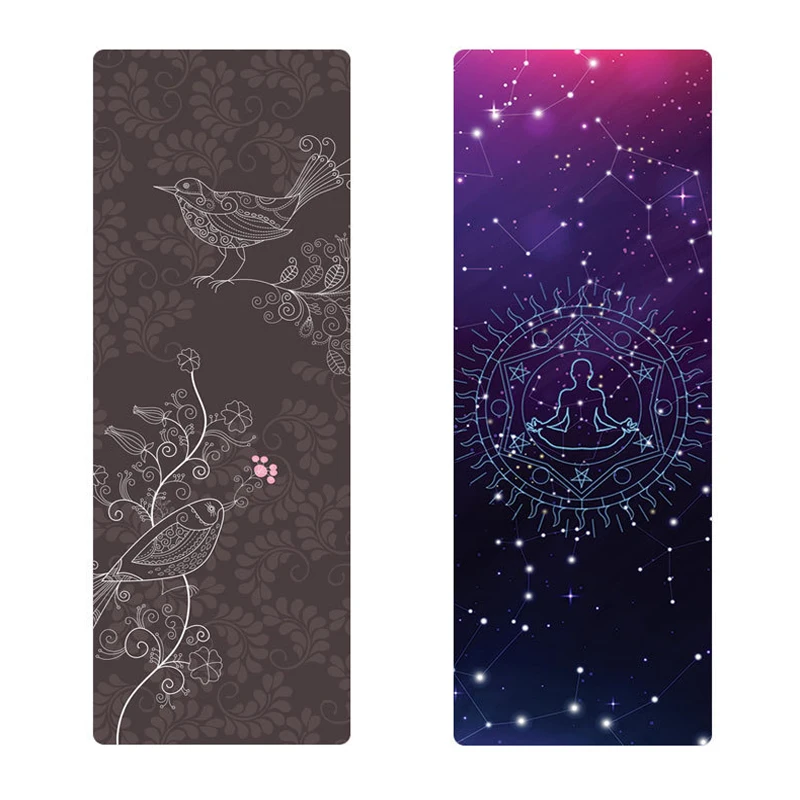 

Advanced 4mm Yoga Mats Suede Natural Rubber Non-slip Sweat-absorbent Exercise Mat Home Gym Exercise Fitness Yoga
