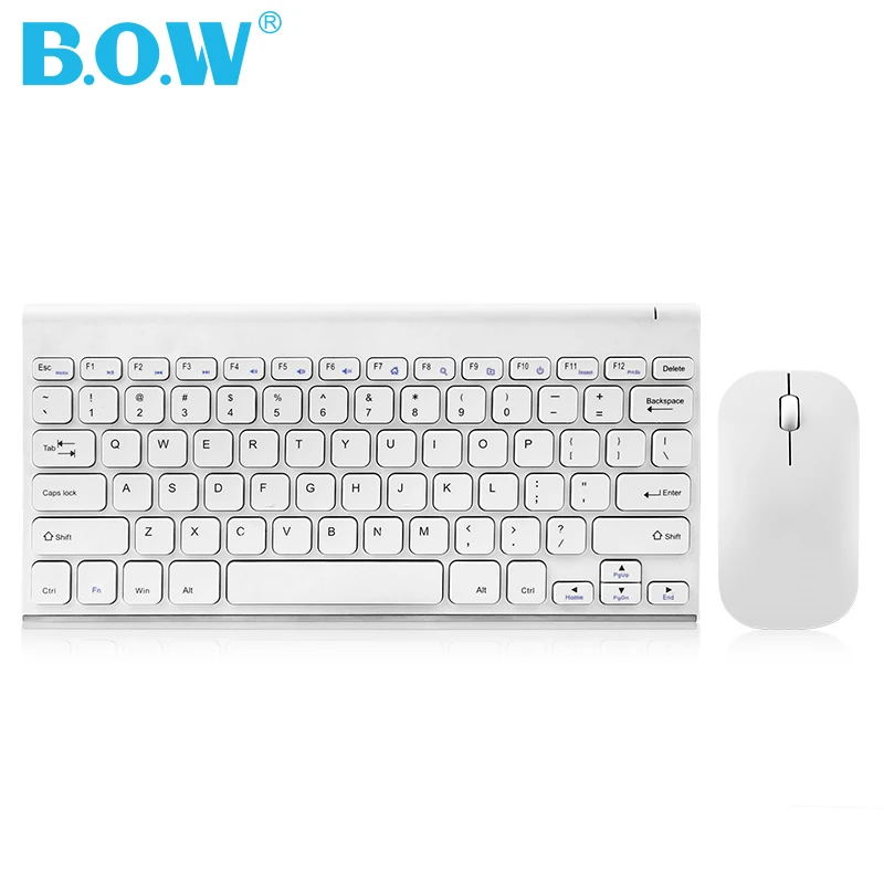 B.O.W 2.4GHz Rechargeable Compact Whisper Quiet Keyboard(78 keys) and