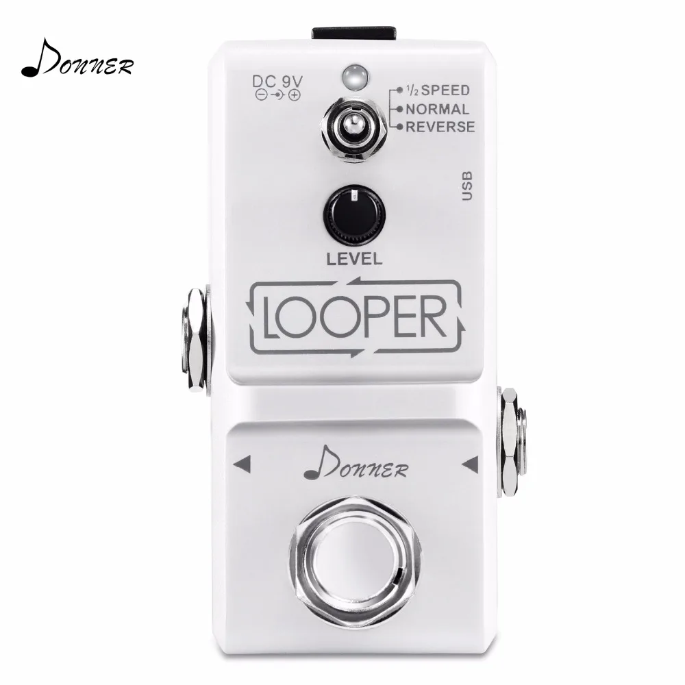 

Donner Guitar Effect Pedal Tiny Looper 10 minutes of Looping 3 Modes