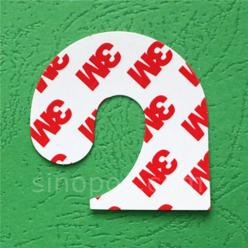 

Self-Adhesive Hook Repair Hang Tabs, merchandise package round hanging hole reinforcer display reinforcement PVC clear euro slot