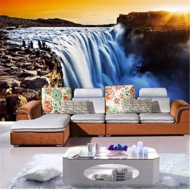 Custom-photo-wallpaper-3d-stereoscopic-wallpaper-office-sofa-TV-background-wallpaper-golden-waterfall-3d-mural-wallpaper (2)