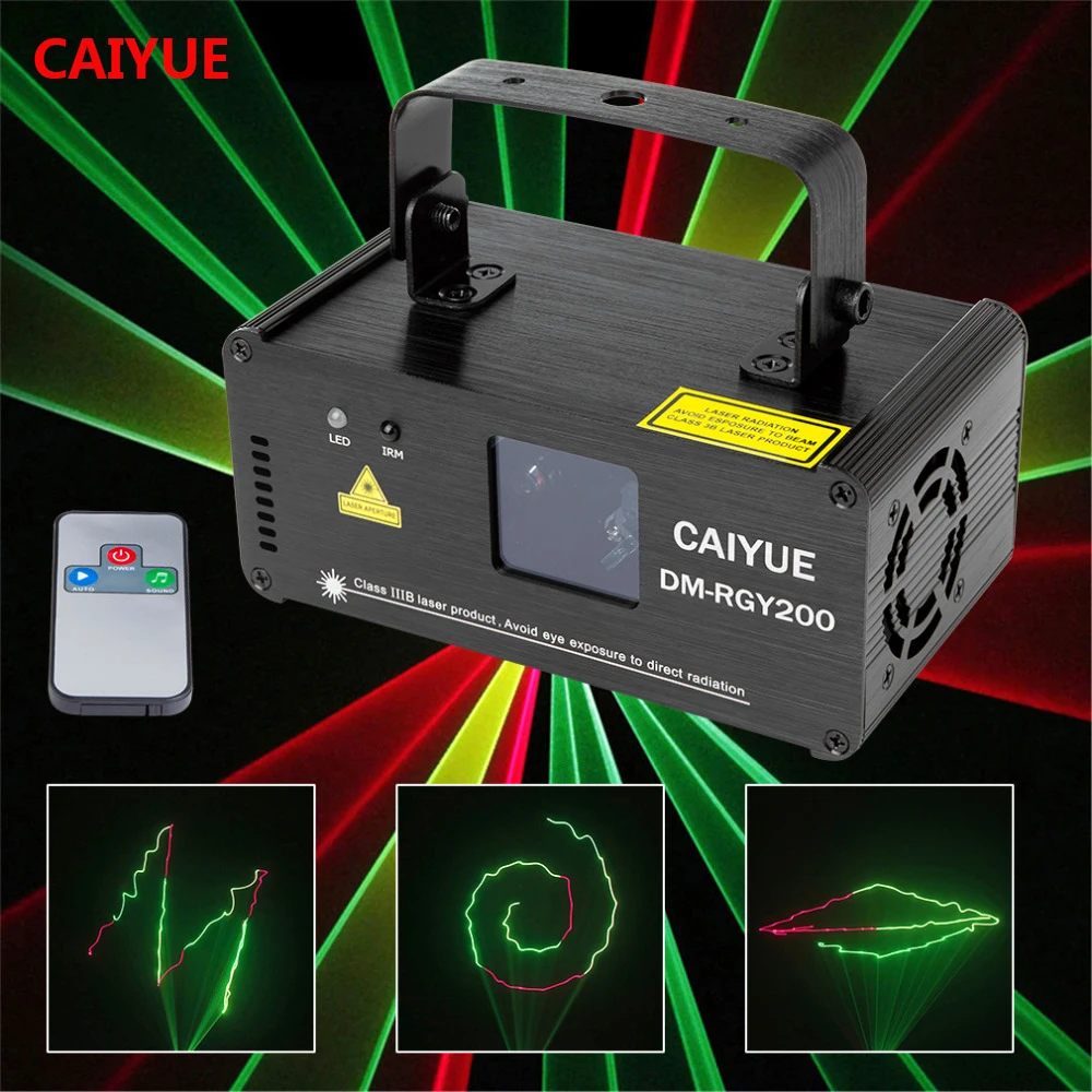Мини светодиодный домашний сценический световой сканер эффект DMX512 200mW RGY