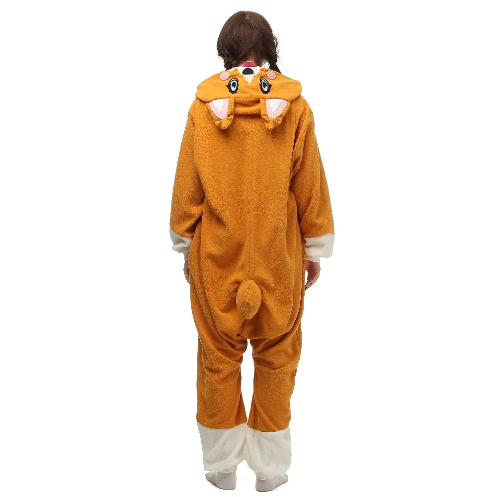 New Animal Adult Cute Corgi Dog Pajamas Footed Kigurumi Onesies Cosplay Costumes On Sale Unisex Sleepwear Christmas Gift