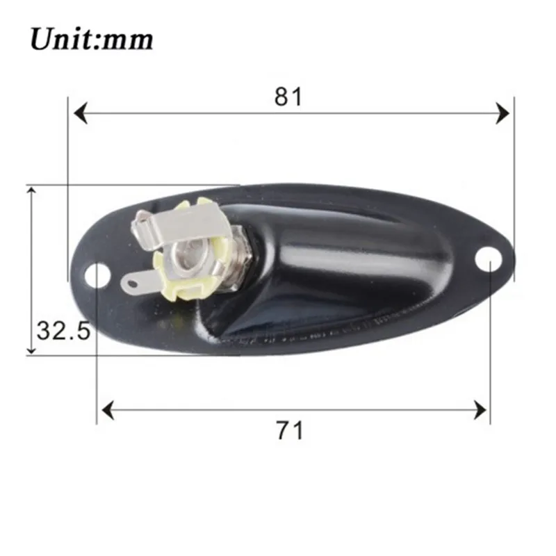 Профессиональный лодочный Стиль Гитарный пикап разъем вход/выход пластина гнездо гитарные части ручки звукосниматели запасные части для гитары