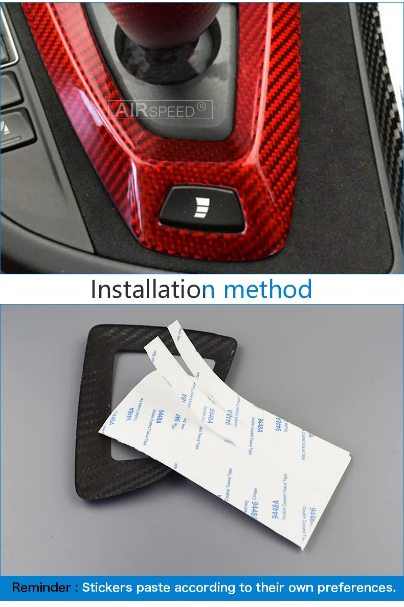 Carbon Fiber Gear Shift Knob Cover Trim for BMW M2 F87 M3 F80 M4 F82 M5 F83 F10 F12 F13 X5M F85 X6M F86 Accessories (8)