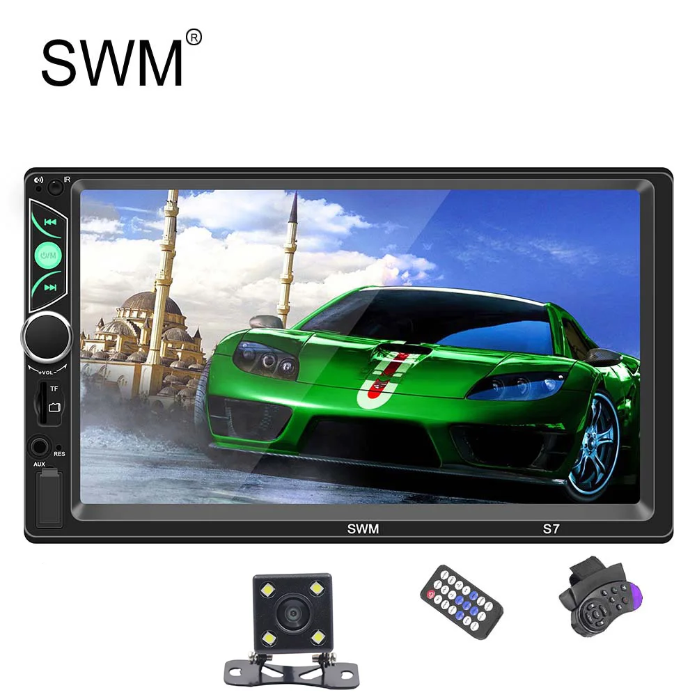 Радио 2 Din Coche автомобильное радио MP5 плеер 2din стерео двойные системы Mirrorlink Bluetooth