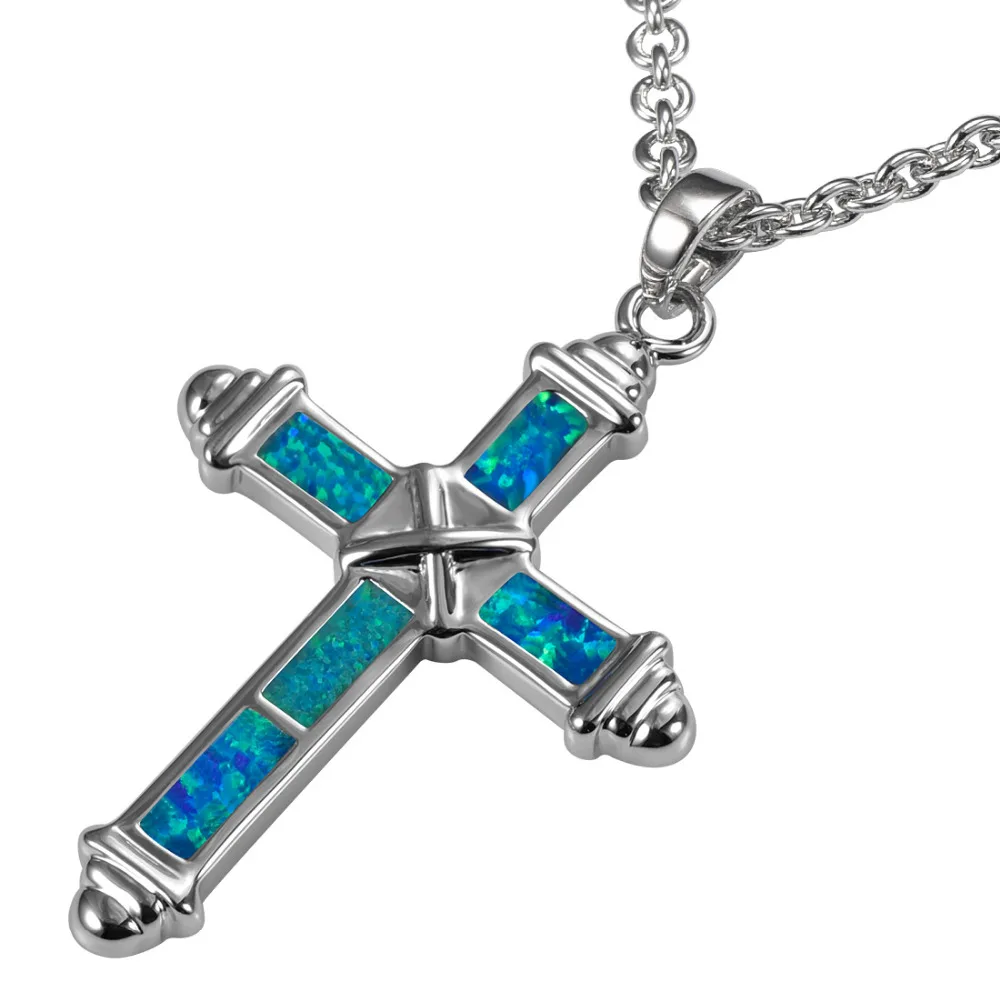 

Blue Fire Opal 925 Sterling Silver Pendant P241