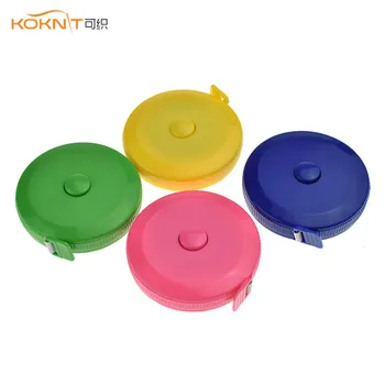 

KOKNIT 1.5m Mini Lovely Pocket Plastic Round Tape Measure Ruler Sewing Random Color