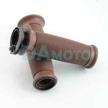 Ретро 7/" Мотоцикл Черная рукоятка управления дроссельной заслонкой на руле Кафе Racer Bobber