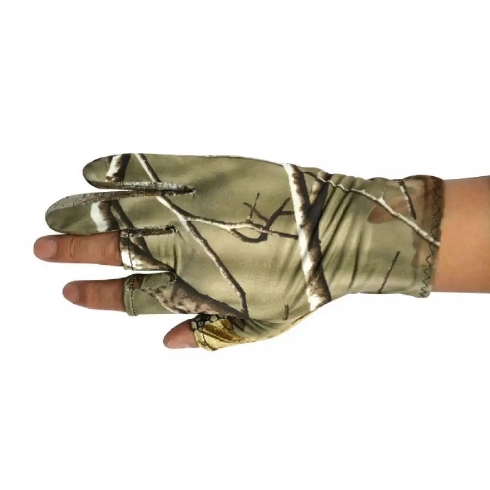Новые перчатки для рыбалки камуфляжные перчатки для верховой езды противоскользящие уличные перчатки удобные 3 Охота на Камо эластичные Нескользящие