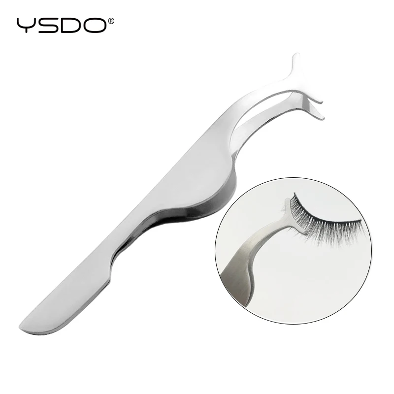 

ysdo 1pc false lashes tweezers fake eye lash Applicator makeup tools auxiliary curler mink eyelashes professional tweezer Tool