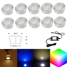 10 шт./компл. 45 мм открытый сад пейзаж лестницы путь доской толкания встраиваемые 12V Кухня светодиодный рельс палубы шаг софит огни