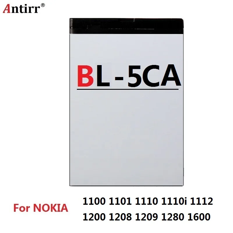 

BL-5CA Replacement Battery For Nokia 1100 1101 1110 1110i 1112 1200 1208 1209 1280 1600 Mobile Phone Batteries