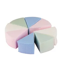 8 шт./компл. Карамельный цвет мягкий волшебный уход за кожей лица Чистящая салфетка Косметическая пуховка для очищения губка для мытья лица макияж губка