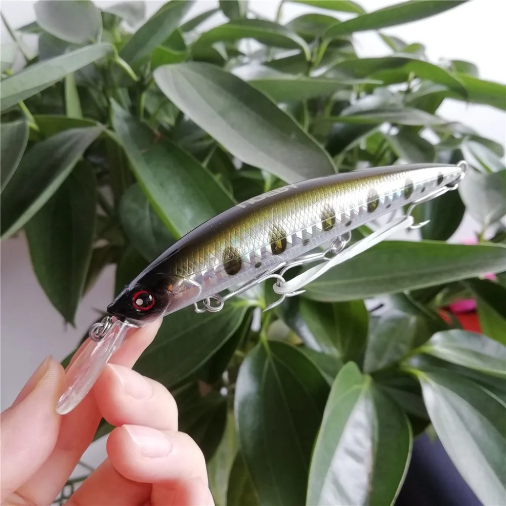 Iscas de Pesca Noeby Naufrágio Minnow 110mm 36g Nova Isca Manivela Baixo Pesca Wobblers 8 Pçs 11 Iscas artificiais