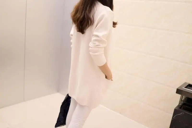 Новые высококачественные женские демисезонные средней длинный кардиган женский элегантный карман вязаная верхняя одежда, свитер накидка Топ