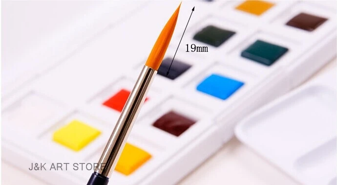 new van gogh watercolor 12color half pan pocketbox a brush included