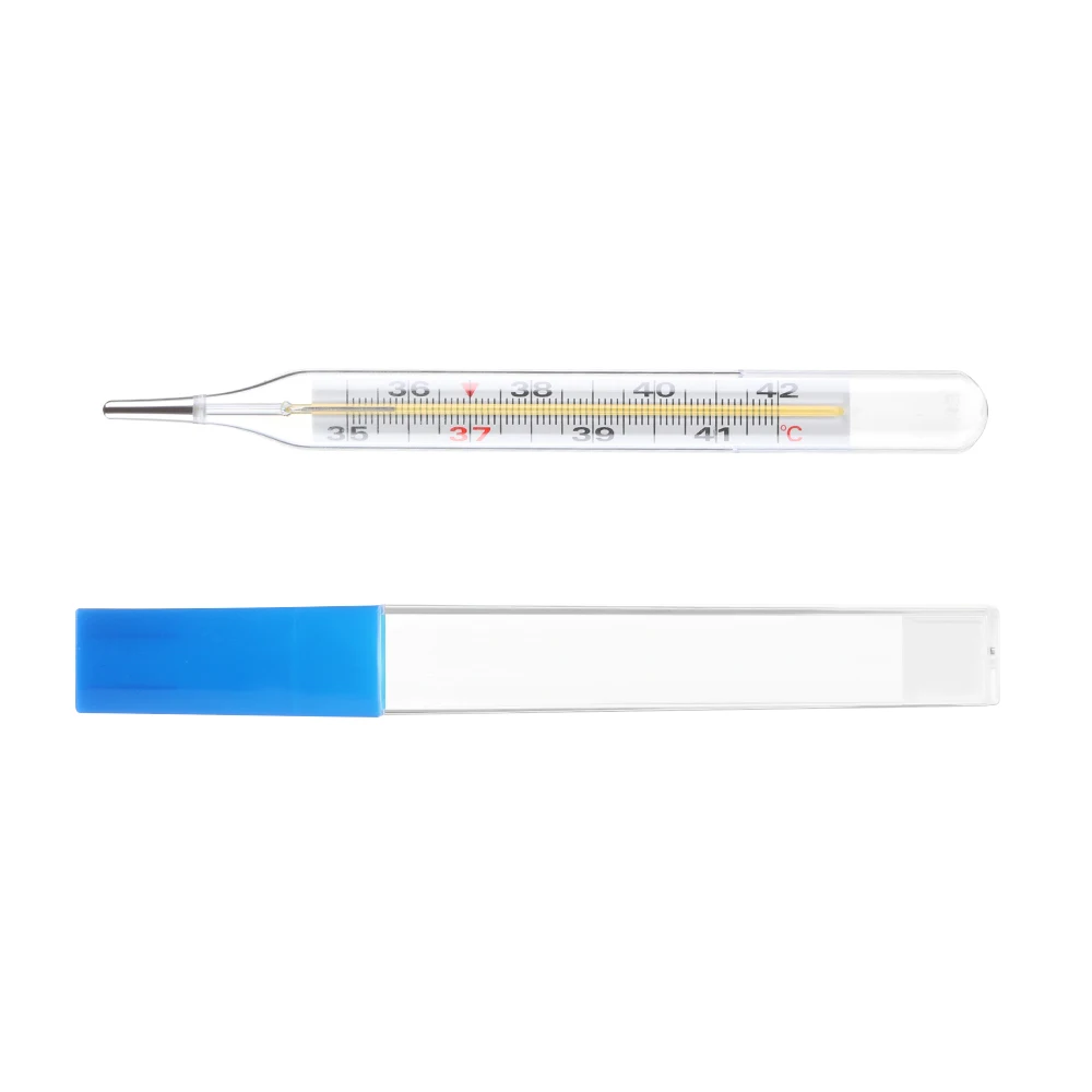 

1PC Baby Medical Mercury Glass Thermometer Large Screen Clinical Medical Temperature Measurement Device Kids Adults Thermometer