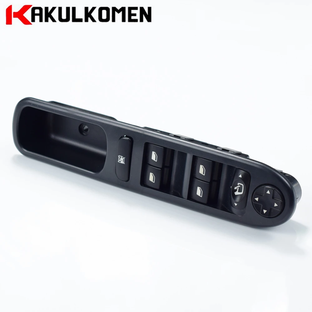 

Electric Master Power Window Lifter Control Switch Panel Push Button For Peugeot 207 6490.EH 6554.EH 6554.QF 6554.QG 96642444XT