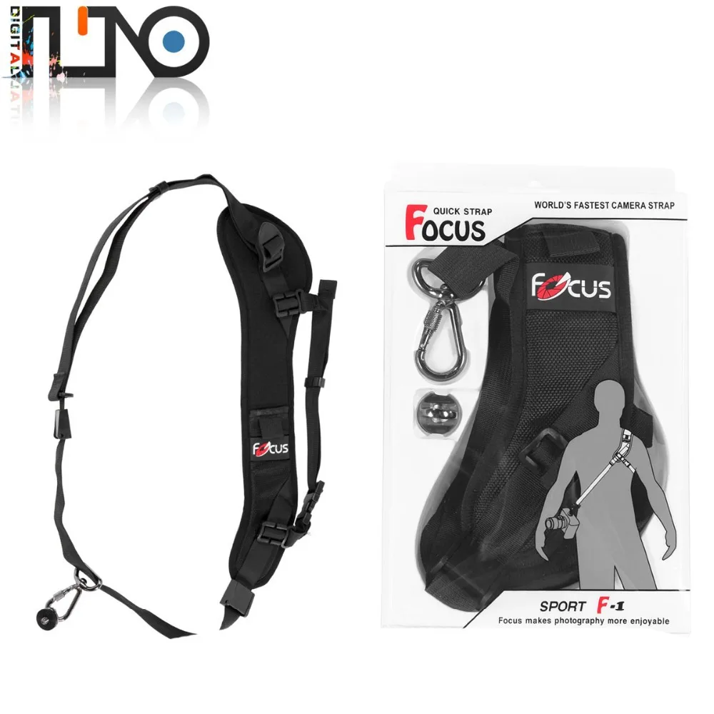 

Focus F1 F-1 Quick Rapid Camera Single Shoulder Sling Black Strap Sling Sponge Pad For DSLR Camera