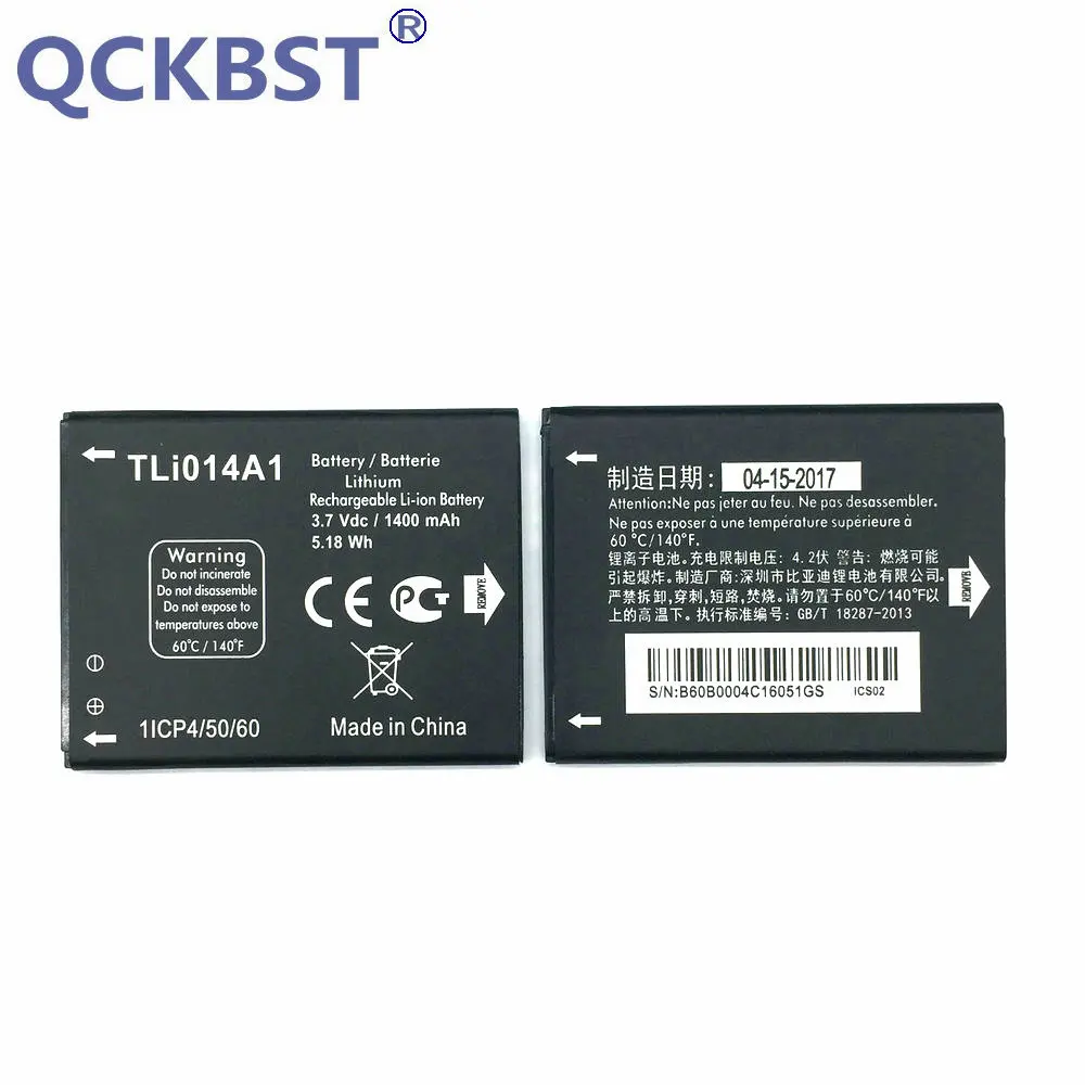 

New 1400mAh Li-ion battery for Alcatel one touch Fire 4012 4012A 4012X CAB31P0000C1 / CAB31P0000C2 TLI014A1 Batterij Bateria