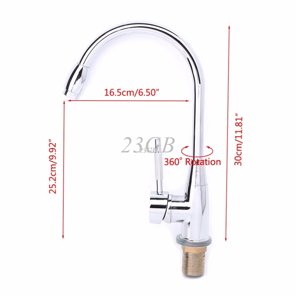 Хромированный смеситель для раковины с поворотом на 360 градусов|kitchen mixer|sink tapkitchen
