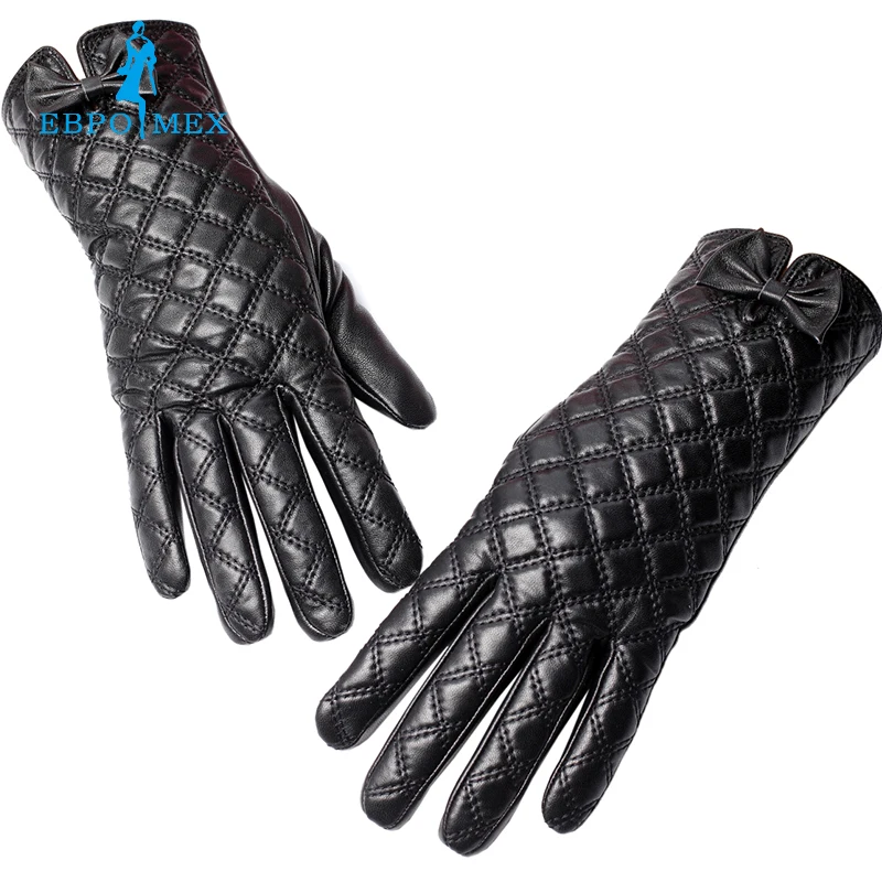 Creamy-white leather women gloves,Floral,Genuine Leather,gray checkered leather gloves,Leather gloves for women,Female gloves Creamy-white leather women gloves,Floral,Genuine Leather,gray checkered leather gloves,Leather gloves for women,Female gloves