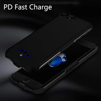 

20000mAh Charger Case Portable External Power Bank Case for iPhone 8 plus Backup Battery cover Kickstand Holder for iphone 7 8