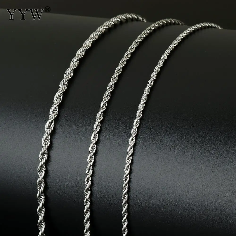 

10m/Spool Stainless Steel Jewelry Chain Hot Selling Jewelry Findings Women Men Necklace Bracelet With Plastic Spool Reel Bobbin