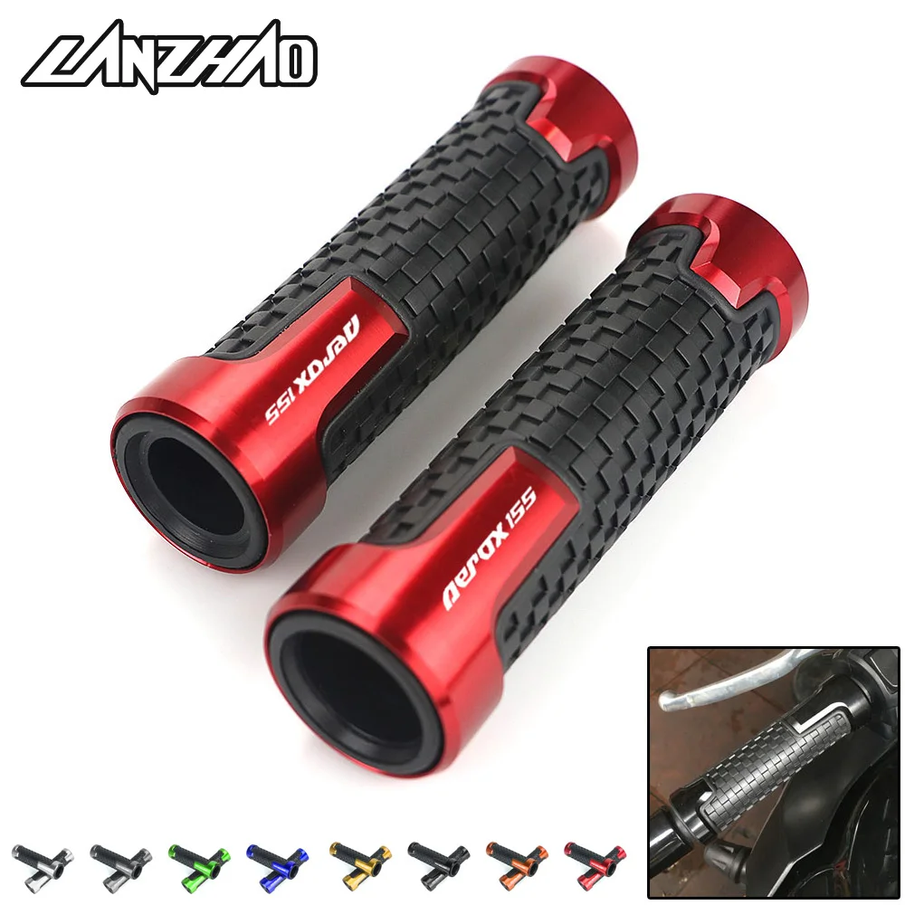 7//8/'/' Titianium Gold Aluminum CNC Alloy Chrome Bike Rubber Handlebar Hand Grip