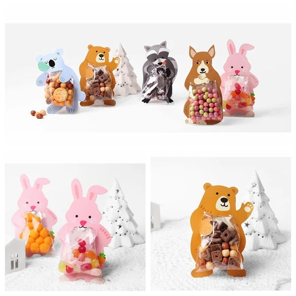 

Cartoon dier snoep wrap bag, snoep papier, 50 stks/partij candy box