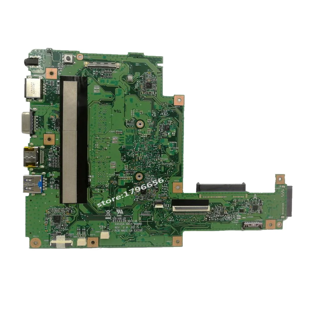 X453SA материнская плата для ноутбука For Asus X453S X453 F453S Тест 100% OK N3050 2 ядра|Материнские