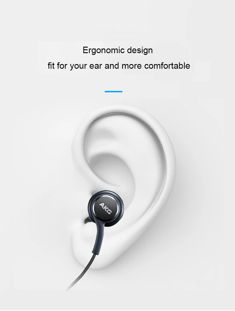 Наушники samsung AKG IG955 оптом 5 10 20 50 шт. 3 мм наушники вкладыши с микрофоном проводная
