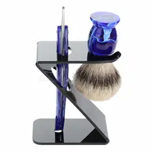 1 комплект высокого качества 3 в 1 бритья Нержавеющая сталь Парикмахерская бритва складной прямой нож Z подставка держатель щетки