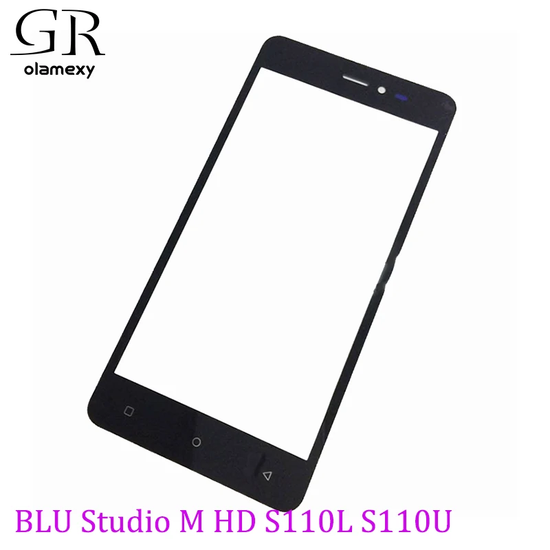 Mobile Phone Touch Screen Digitizer Panel [Just glass] For BLU Studio M HD S110L S110U Touchscreen Sensor galss free shipping