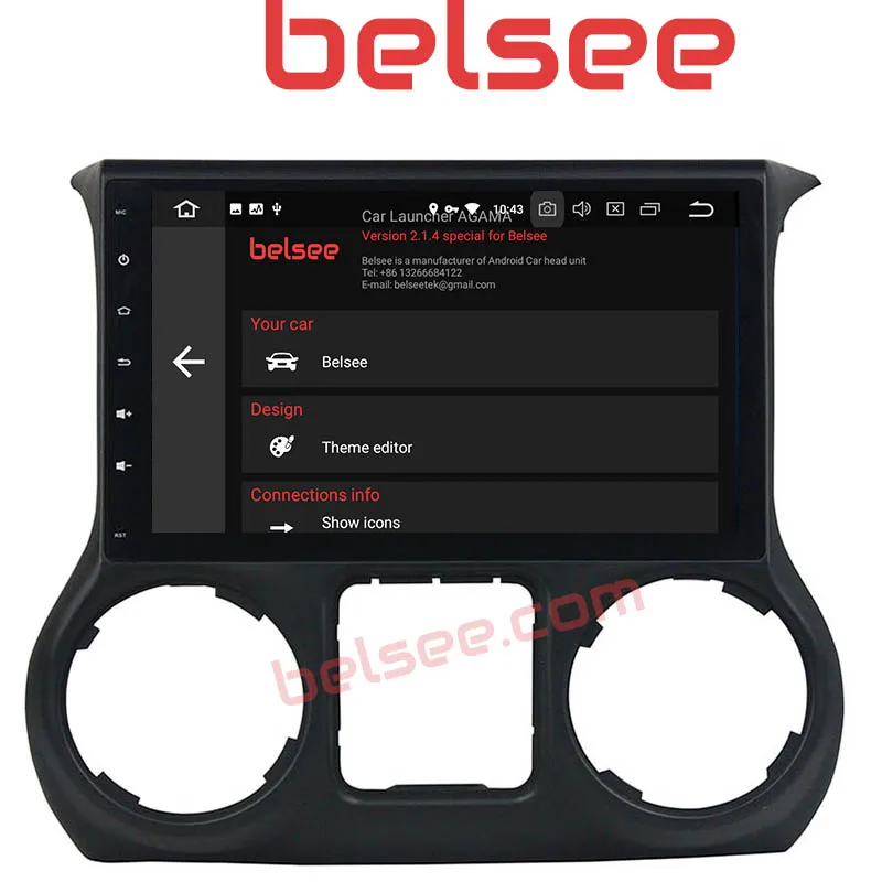 Flash Deal Belsee 10.1 Screen Android 8.0 Auto Head Unit Radio Car Stereo Navigationfor Jeep Wrangler JK 2011 2012 2013 2014 2015 2016 2017 2