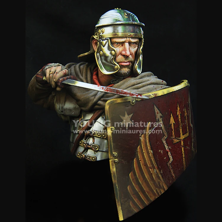 1/10 scale ROMAN LEGIONARY 1st Century, Resin kit bust GK, Historical themes, Unassembled and unpainted kit
