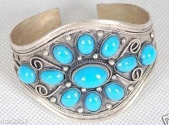 ZCD 322 + редкий необычный Тибетский Серебряный Браслет манжета|silver cuff bracelet|cuff