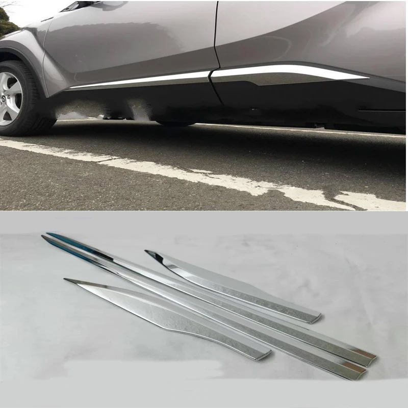 4Pcs Car Door Protector Side Edge Protection Guard Trim Sticker Fits For Toyota