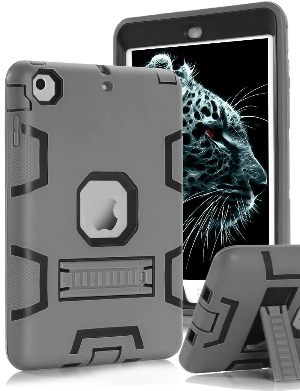 

For iPad mini 2 3 Case, Shockproof Cover Heavy Duty Three Layer Armor Defender Full Body Protective Case for iPad Mini 2 3 Case