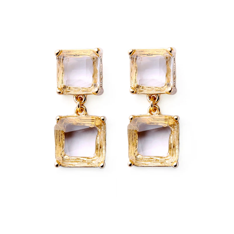 

2013 New Gold Plated Crystal Stud Earring Office Lady Jewelry (Min $20 Can Mix)