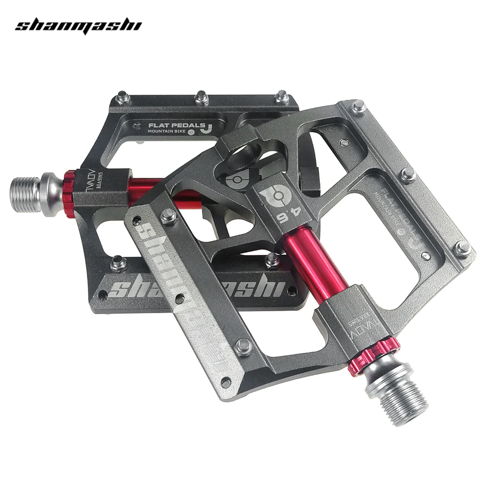 

Shanmashi 4.6 Wide Non-Slip 6 Bearings Bicycle Pedal MTB Mountain Bike Pedal Sealed Bearing Pedals Bicycle Accessories